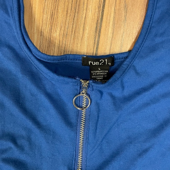 Set of 4 Rue 21 half zip crop tank tops all size XL dark blue is size L - Picture 4 of 8